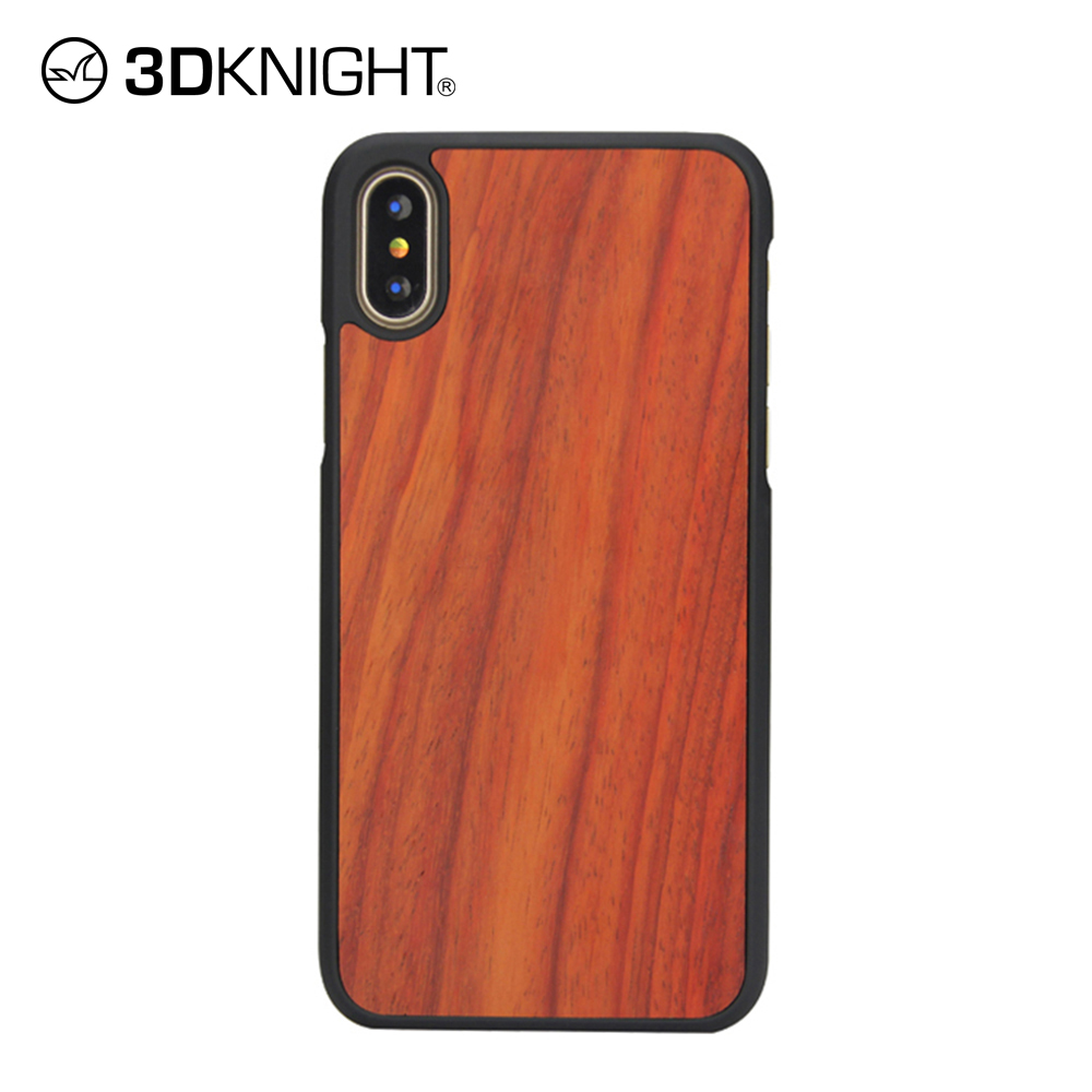 China 100% rose wood phone case  with no cover edges for the IphoneX by the manufacturer