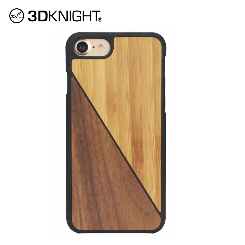3DKnight real bamboo and walnut wood phone wood case for iphone 6 7 8 X Xs