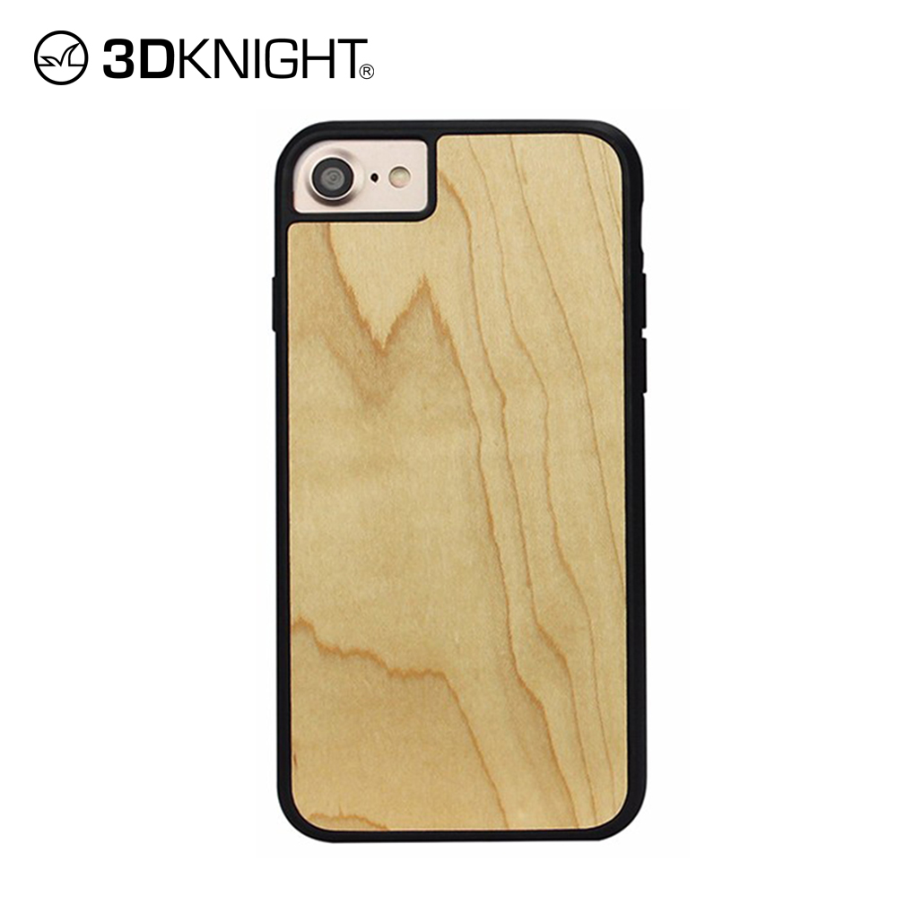 Maple wood with TPU edge rectangle hole wood phone case for iphone 6 7 8 X Xs