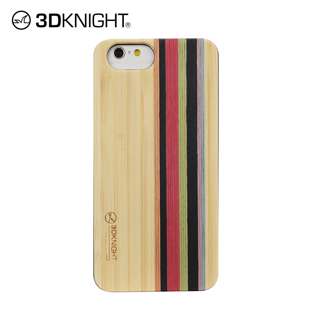 Colorful piecing kinds of color bamboo wood phone case for iphone 6 7 8 X Xs