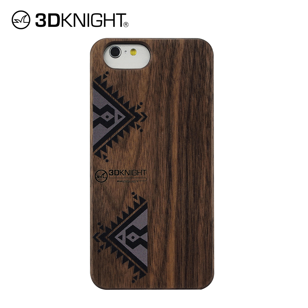 silk screen walnut wood ellipse hole wood cover edge wood phone case for iphone 6 7 8 Xs